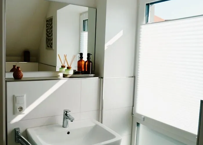 Köök Küstentraum - Modern, Balkon, Strandnah, Maisonette Apartment *