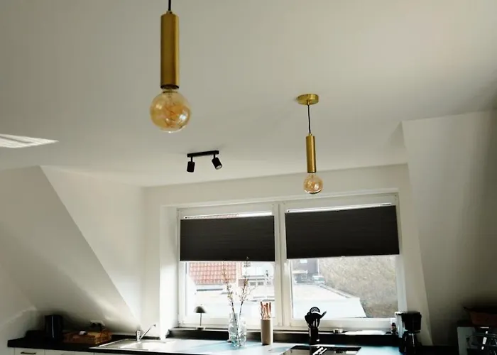 Köök Küstentraum - Modern, Balkon, Strandnah, Maisonette Apartment