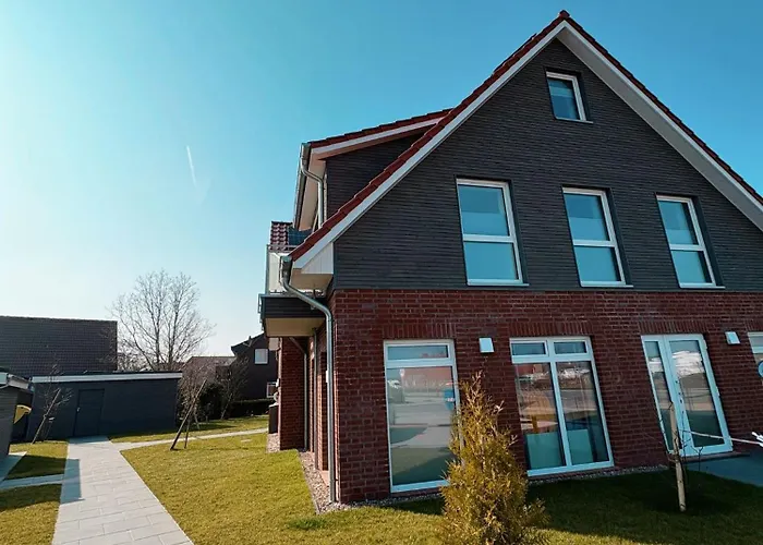 Köök Küstentraum - Modern, Balkon, Strandnah, Maisonette Apartment Neuharlingersiel